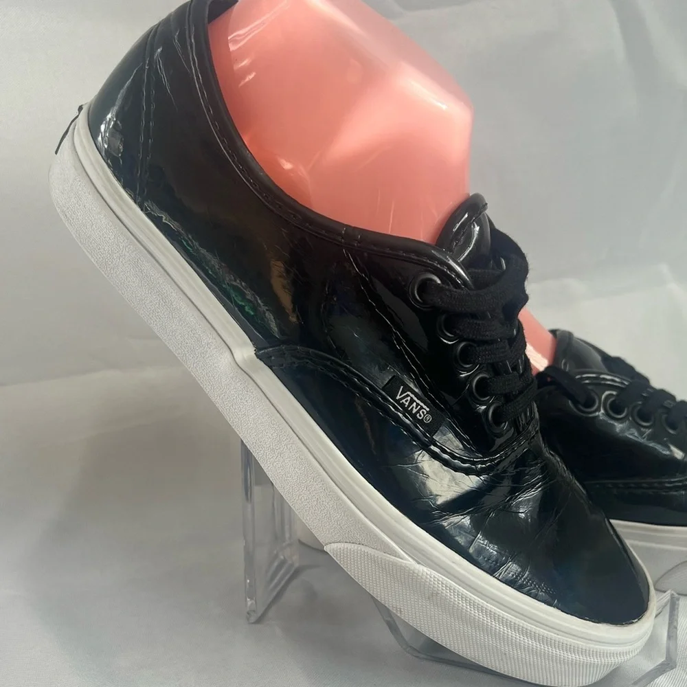 Vans Black Patent Leather Sneakers - Picture 7 of 7